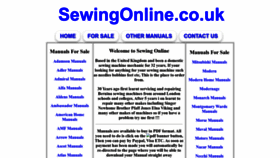 What Sewingonline.co.uk website looked like in 2023 (This year)