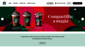 What Starbucks.com.br website looked like in 2023 (This year)