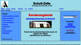 What Scholl-zelte.de website looked like in 2023 (This year)