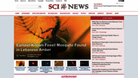 What Sci-news.com website looked like in 2023 (1 year ago)