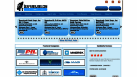 What Seafarerjobs.com website looked like in 2023 (This year)