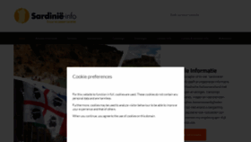 What Sardinie-info.nl website looked like in 2023 (This year)