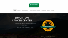 What Simontoncenter.com website looked like in 2023 (This year)