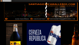 What Santiago30caballeros.com website looked like in 2023 (This year)