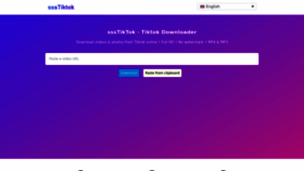 What Ssstiktokio.com website looked like in 2023 (2 years ago)