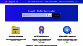 What Snaptik.id website looked like in 2023 (This year)