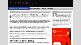 What Spread-betting.ie website looked like in 2023 (This year)