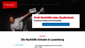 What Studienkreis.lu website looked like in 2023 (This year)