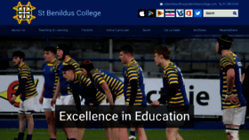 What Stbenilduscollege.com website looked like in 2023 (This year)