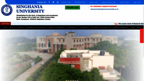 What Singhaniauniversity.co.in website looked like in 2023 (This year)