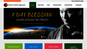 What Springforestqigong.com website looked like in 2023 (This year)
