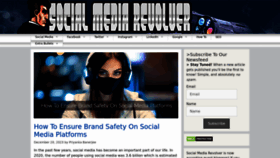 What Socialmediarevolver.com website looked like in 2023 (This year)