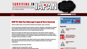 What Survivingnjapan.com website looked like in 2023 (This year)