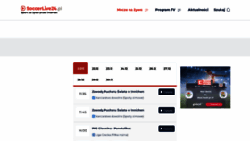 What Soccer-live.pl website looked like in 2023 (This year)