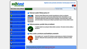 What Sslhtest.sk website looked like in 2023 (This year)