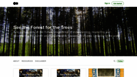 What Seeforestfortrees.com website looks like in 2024 