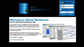 What Sqlite-workbench.com website looks like in 2024 