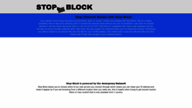 What Stop-block.com website looks like in 2024 