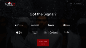 What Signal23tv.com website looks like in 2024 