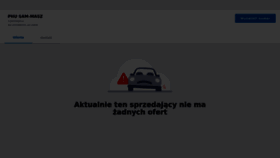 What Sam-masz.otomoto.pl website looks like in 2024 
