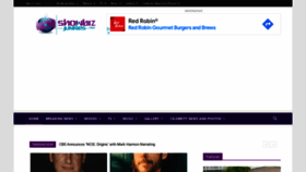 What Showbizjunkies.com website looks like in 2024 