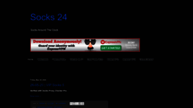 What Socks24.org website looks like in 2024 
