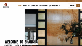 What Shanghaihotelholland.com website looks like in 2024 