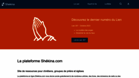What Shekina.com website looks like in 2024 
