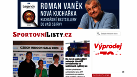 What Sportovnilisty.cz website looks like in 2024 