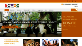 What Sanjaygandhianimalcarecentre.org website looks like in 2024 