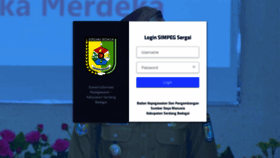 What Simpeg.serdangbedagaikab.go.id website looks like in 2024 