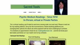 What Sacredtools.net website looks like in 2024 