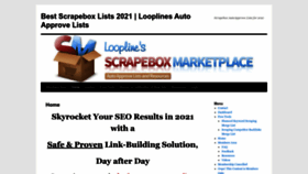 What Scrapeboxmarketplace.com website looks like in 2024 
