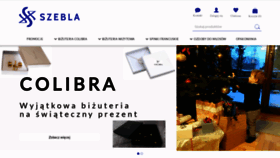 What Szebla.pl website looks like in 2024 