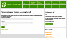 What Studentlearningportal.net website looks like in 2024 