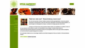 What Spice-harmony.com website looks like in 2024 