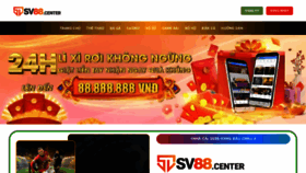 What Sv88.center website looks like in 2024 