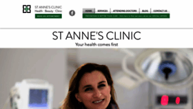 What Stannesclinic.com website looks like in 2024 