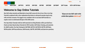 What Saponlinetutorials.com website looks like in 2024 