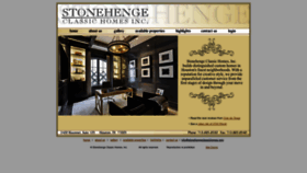 What Stonehengeclassichomes.com website looks like in 2024 