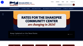 What Shakopeemn.gov website looks like in 2024 