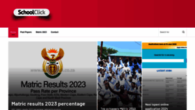 What Schoolclick.co.za website looked like in 2024 (1 year ago)
