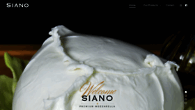 What Sianomozzarella.com website looks like in 2024 