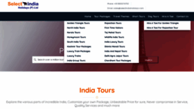 What Selectindiaholidays.com website looks like in 2024 