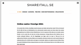 What Shareitall.se website looks like in 2024 