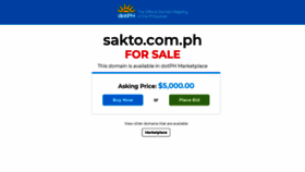 What Sakto.com.ph website looks like in 2024 