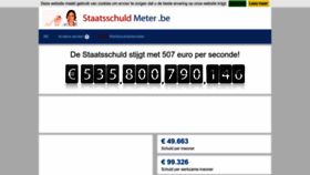 What Staatsschuldmeter.be website looks like in 2024 