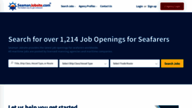 What Seamanjobsite.com website looks like in 2024 