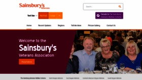 What Sainsburysveterans.co.uk website looks like in 2024 