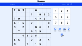 What Sudoku-online.com website looks like in 2024 